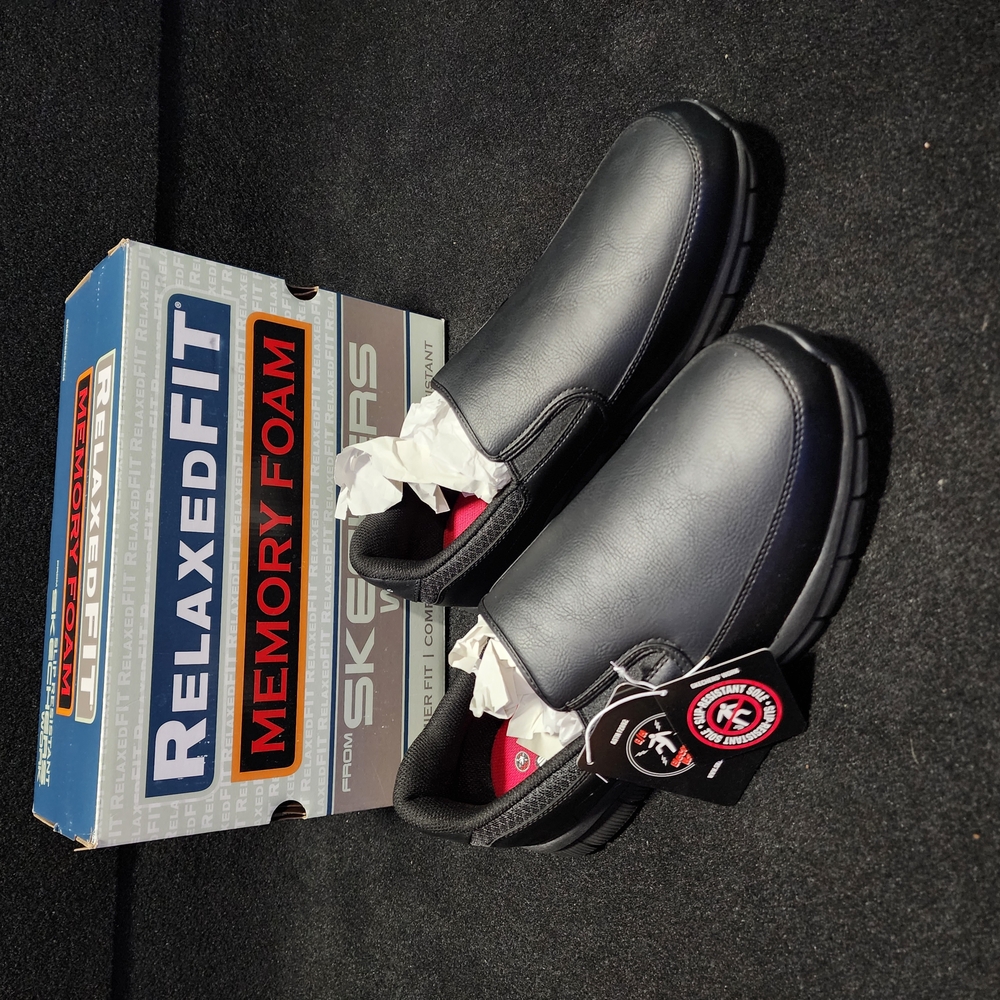 Skechers Men's Black Slip-On Shoes